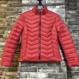 Quilted Red Casual Women Padded Jacket with Competitive Price