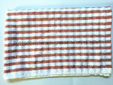 Factory OEM Produce 40*65cm Custom Red Checked Jacquard Cotton Terry Kitchen Towel