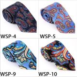 Pure Silk Printed Floral Paisley Tie Colored Flower Hotsale Popular Style (Wsp-4)