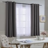 Anti-Bacterial PEVA Curtains for Bathroom 72X72 Clear - Eco-Friendly, Rust Proof Window Curtain