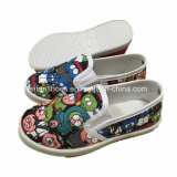 Children Injection Leisure Shoes Canvas Flat Shoes Slip-on Footwear (XY0822-10)