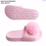 Fashion Ladies Fur Slippers with Colorful Fur Upper