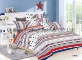 Poly/Cotton Printed Fitted Bedspread Patchwork Bedding Set T/C 65/35