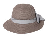 Ladies Crushable Summer Straw Bucket Hat