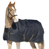 Fashion Black Ripstop Horse Riding Horse Turnout Blankets (SMR1711)