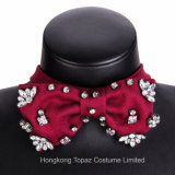 Women Bowknot Brooches Pins Ribbon Vintage Collar Shirt Dress Jewelry Necktie (BJ05)