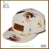 Design Your Own Leather Patch Animal Print 5 Panel Hat