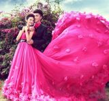 Fuchsia Ball Gowns Tiered Fashion New Quinceanera Dresses Z3019