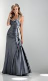 Classic Style Most Popular Taffeta Halter Prom Dress (PD13002)
