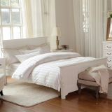 Cotton Satin Stripe White Hotel Bedding Sets