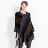 Womens Sweater Cardigan Wraps Winter Knitted Shawls Poncho (SP624)