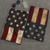 Amercian Flag Printed Thick Polyester Will fashion Scarf (Hz97)