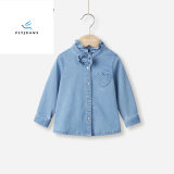 New Style Hot Sale Simple Girls' Long Sleeve Denim Shirt by Fly Jeans