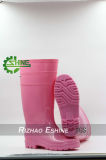 Women Pink PVC Rain Boots