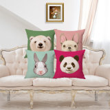 Cute Animal Printing Cotton Linen Cushion Cover Creative Home Pillowcase