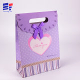 Custom Design Ropeless Paper Gift Bag for Packaging Flower