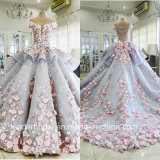 Flowers Wedding Ball Gowns Blue Quinceanera Bridal Dresses Z3033