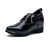 Black Patent Color Men Leather Shoes with Lace up (NX 444)