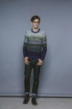 Winter Round Neck Patterened Knitting Men Pullover Sweater