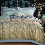Queen King Size Bedding Set Luxury Silk Cotton Blend Lace Duvet Cover Sets