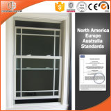 Larch/Pine Wood Aluminum Windows for Villa, Customized Size Solid Wood Clad Aluminum Double Hung Window