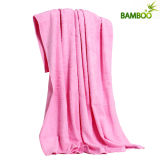 Eco-Friendly 100% Bamboo Fiber Plain Bath Towel Blanket