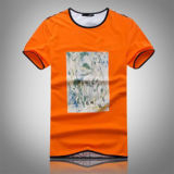 Custom Nice Cotton/Polyester Printed T-Shirt for Men (M037)