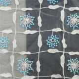 Blue Voile Nylon Floral Lace Fabric (L5120)