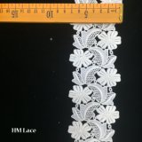 7cm Ivory Lace Trimming, French Lace Trim, Alencon Lace, Bridal Wedding Dress Trim, White Lace Trim, Embroidered Mantilla Veil Lace Hmhb792