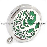 Stainless Steel Aromatherapy Diffuser Locket Charm Pendant