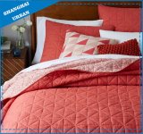 Tangerine Diamond Polyester Ultrasonic Bedspread Set