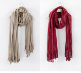Lady Fashion Cashmere Like Knitted Scarf Winter Circle Loop Scarf (SK110)