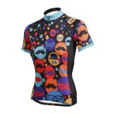 Fashion Elements Patterned Customized Women Short Sleeve Sports Wear Cycling Jersey for Summer