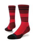 Bright Red Color Stylish in Stripes Compression Elite Sock
