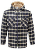Men's Hoody Sherpa Flannel Fleece Lined Jacket Work Shirt