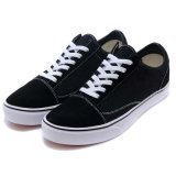 Low Top Mens Casual Black Sneakers Red Sport Canvas Shoes