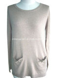 Women Fashion Sales Round Neck Long Sleeve Sweater Clothing (852)
