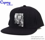 Wool material Snapback Cap Hat with Printing Logo