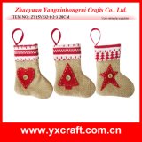 Christmas Decoration (ZY15Y232-1-2-3) Christmas Gift Sock Christmas Ornament