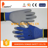 Ddsafety 2017 Nylon Polyester Liner PU Coated Glove on Palm and Fingers