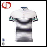 Hot Seller Latest Design Knitted Men Striped Polo Shirt
