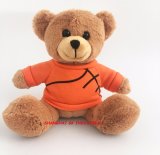 Plush Teddy Bear Cute Plush Teddy Bear with Orange Ball T-Shirt