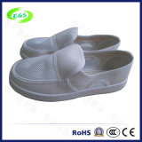 White ESD Cleanroom Working Canvas Shoes (EGS-PVC-502)