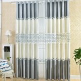 100%Polyester Water Soluble Embroidery Blackout Window Curtain (28W0044)