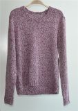 Ladies Cotton Acrylic Fancy Yarn Knit Pullover Sweater