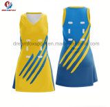 New Product OEM Custom Spandex Polyester Shirt Cheerleading Uniforms Bodysuits Team Netball