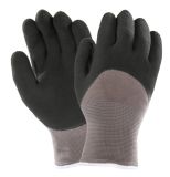 Seamless Liner Cold-Proof Winter Work Gloves with Latex Coating
