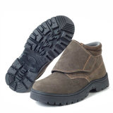 Suede Leather Anti Smash Men Safety Shoes