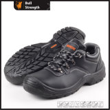 Low Genuine Leather Safety Shoe with PU Injection (SN5155)