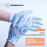 K-158 13 Gauges Polyester / Nylon PU Coated Working Safety Gloves